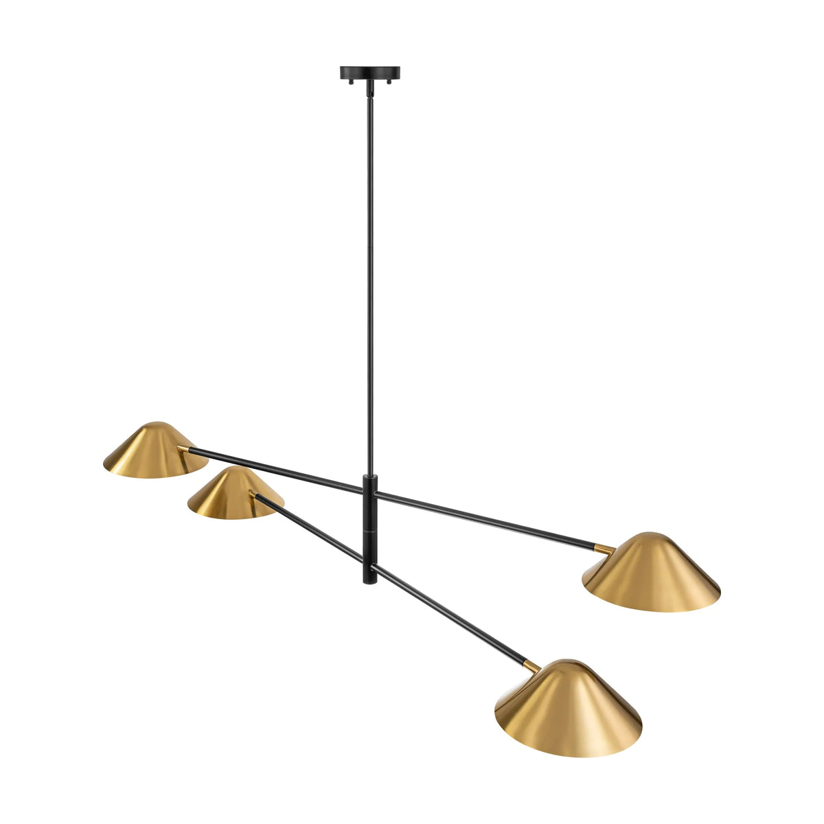 4-Light Dimmable Linear Chandelier T99535