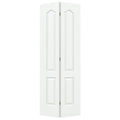 24 in. x 80 in. White Painted Molded Composite MDF Closet Bi-Fold Door G97587