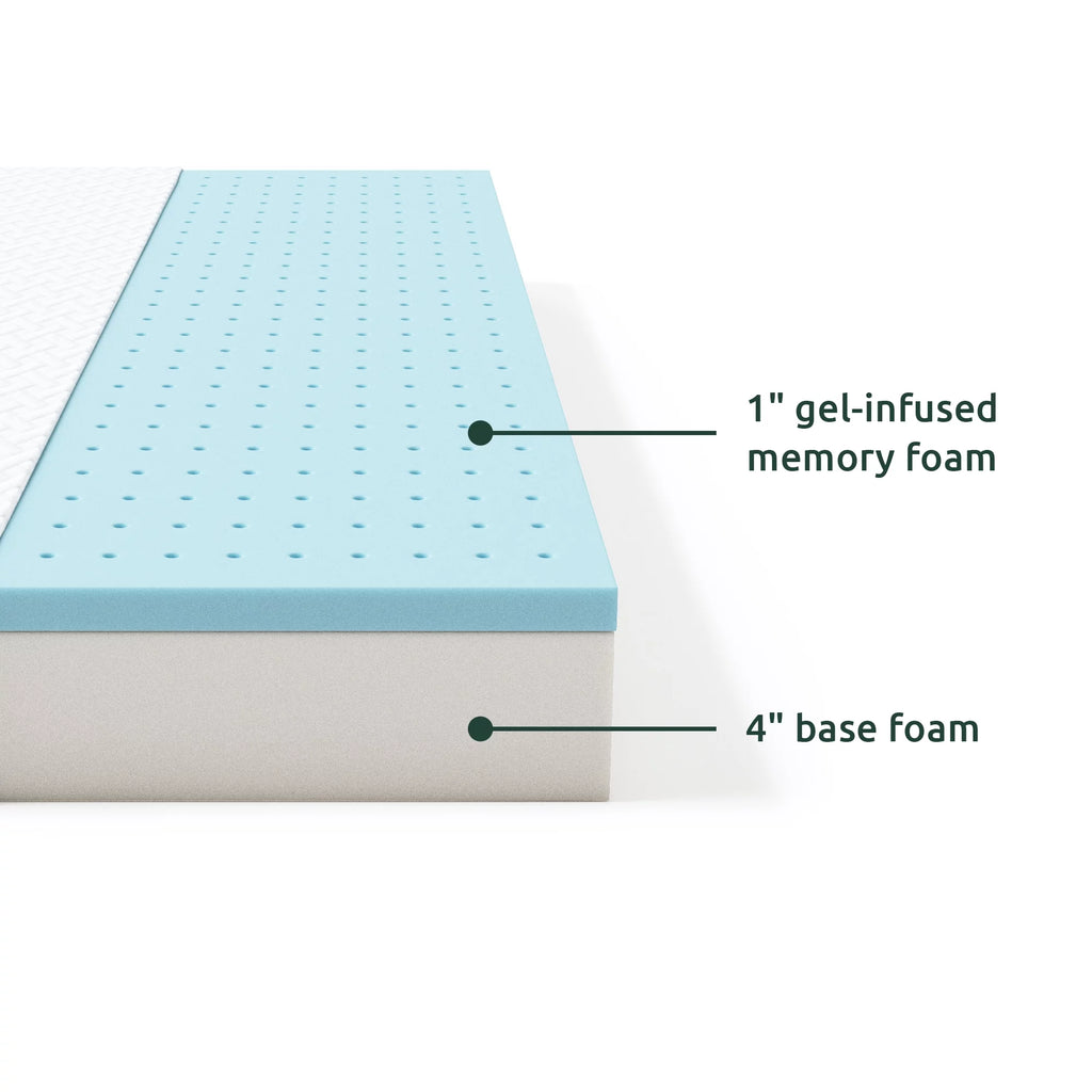 5 Gel Memory Foam Mattress, Twin B359