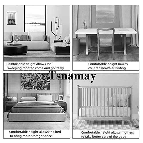 4" Self Adhesive Black Furniture Risers J1355