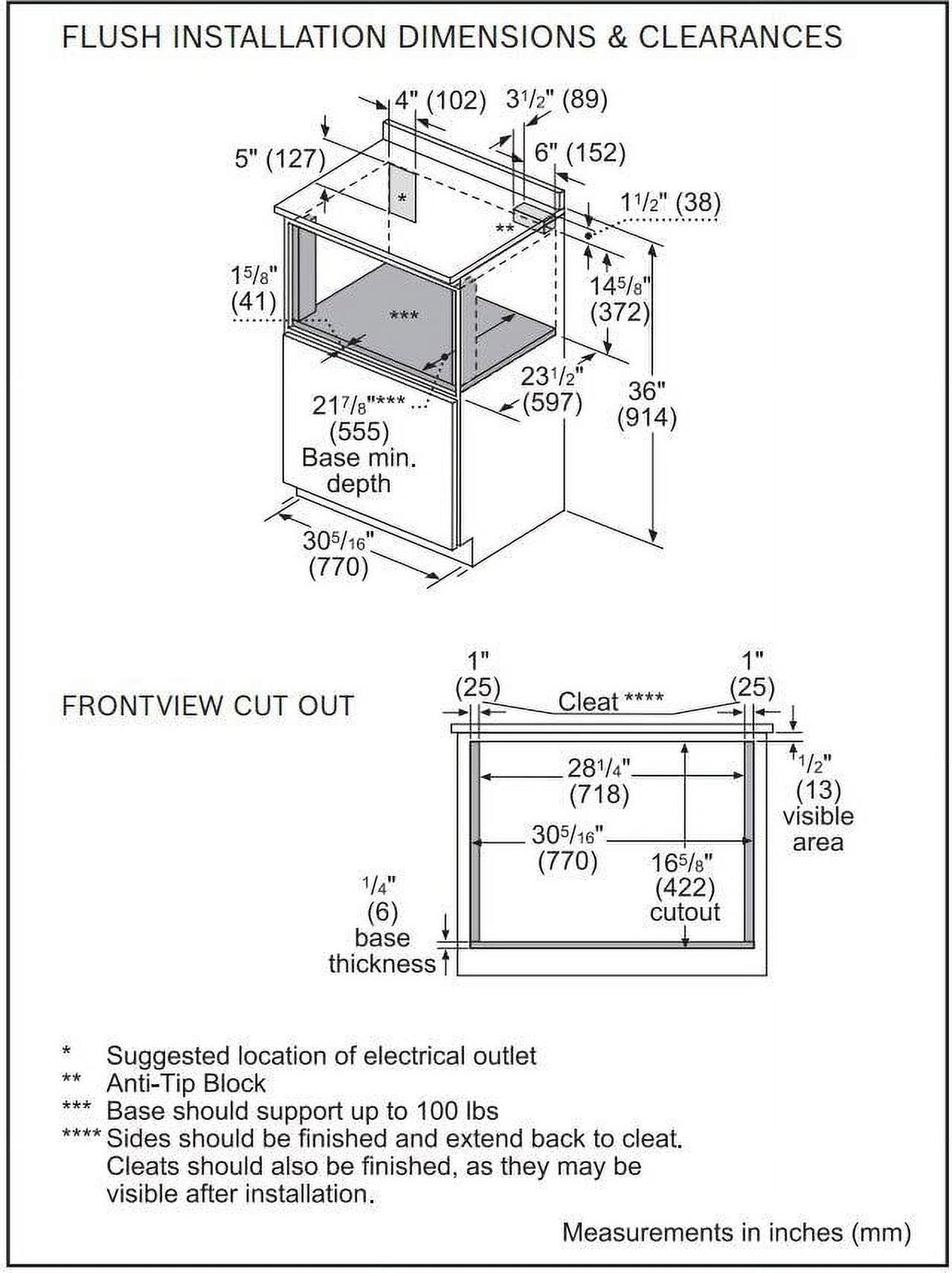 Stainless Steel Microwave Drawer E28290