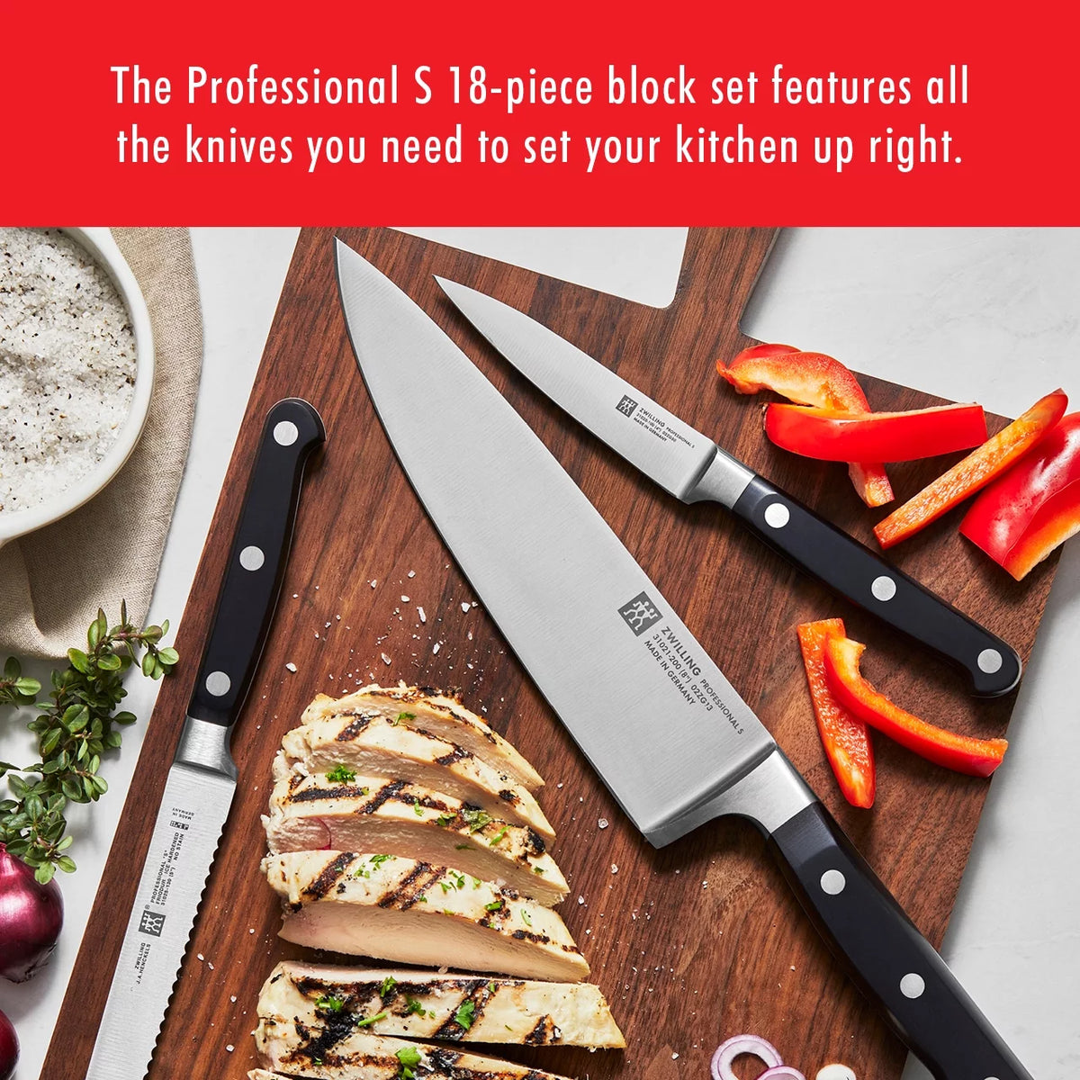 18-pc Knife Block Set B245