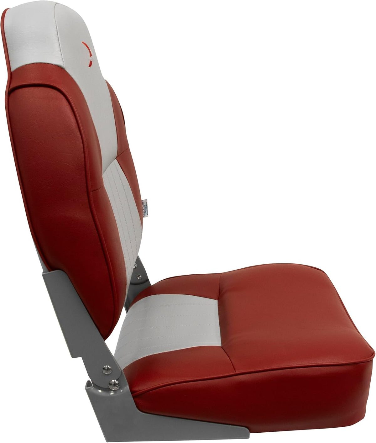 Grey/Red High Back Boat Seat O94620