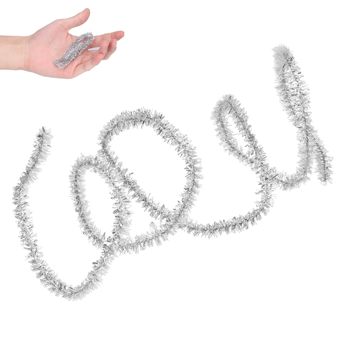 Miniature Metallic Foil Garland Decoration 45cm S7927
