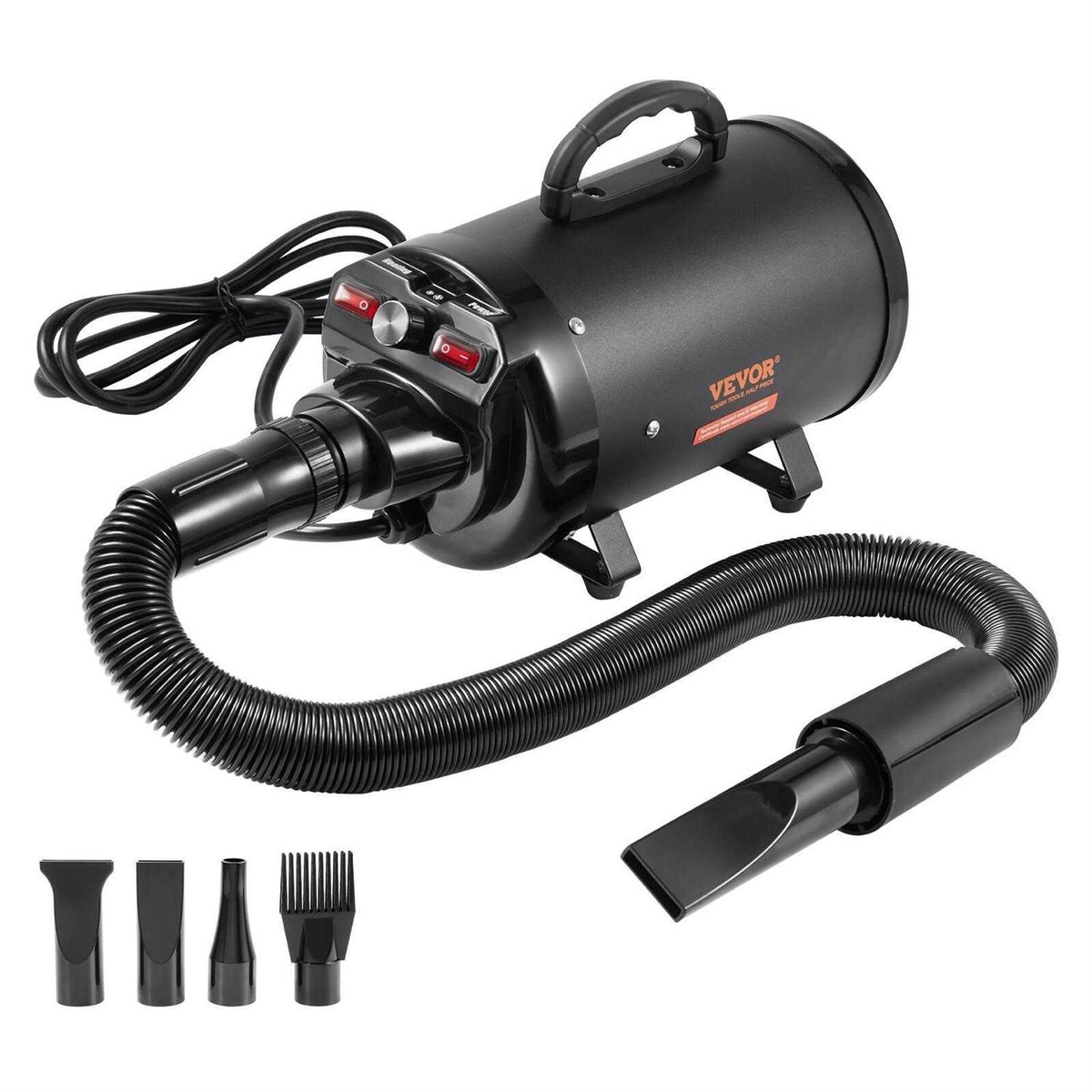 2000-Watt Pet Grooming Dryer with 4 Nozzles K367