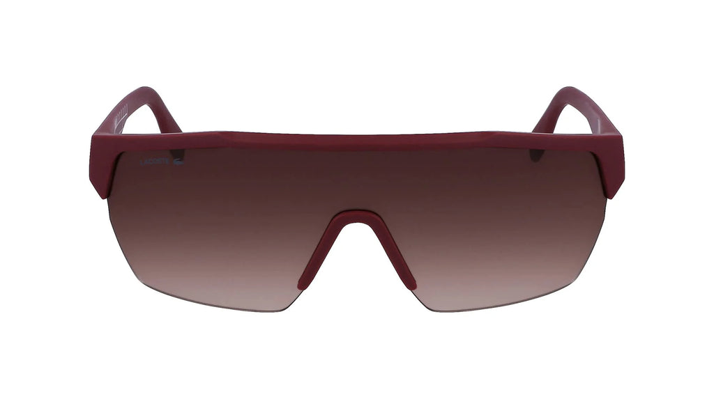 Matte Dark Red Rectangular Sunglasses J27172