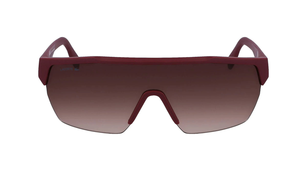 Matte Dark Red Rectangular Sunglasses J27172