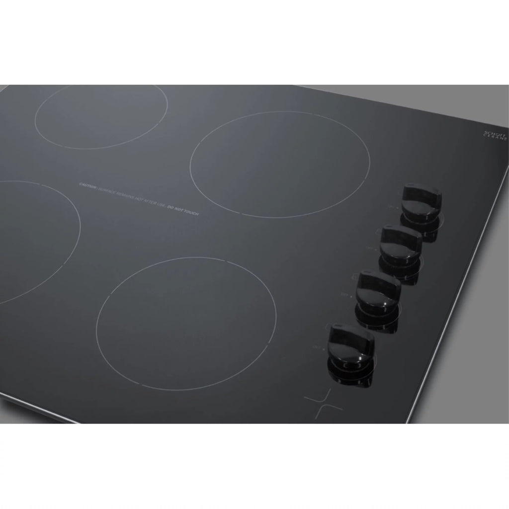 24" Wide 230V 4-Burner Radiant Cooktop L303