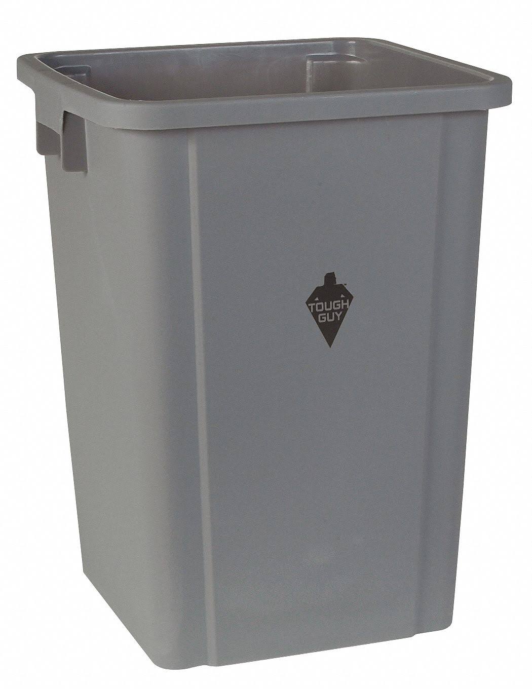 23 gal. Gray Plastic Trash Can Liners V751064