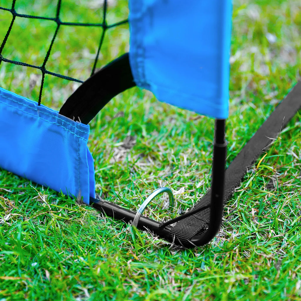 Portable Set of 2 Folding Soccer Goals B394142