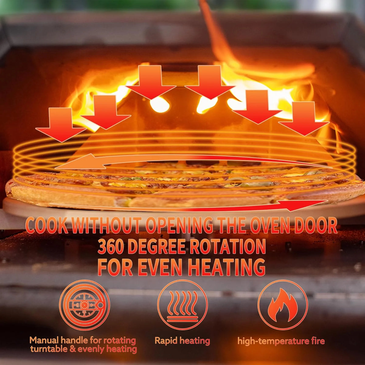 12" Portable Wood Fired Pizza Oven with Carry Bag O5471