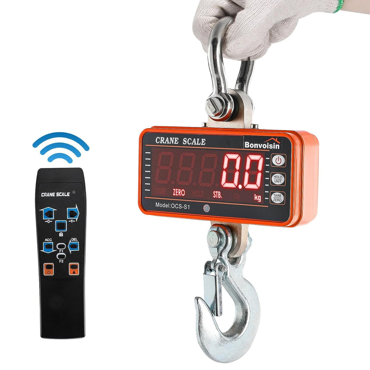 1000kg Orange Digital Hanging Scale R77478