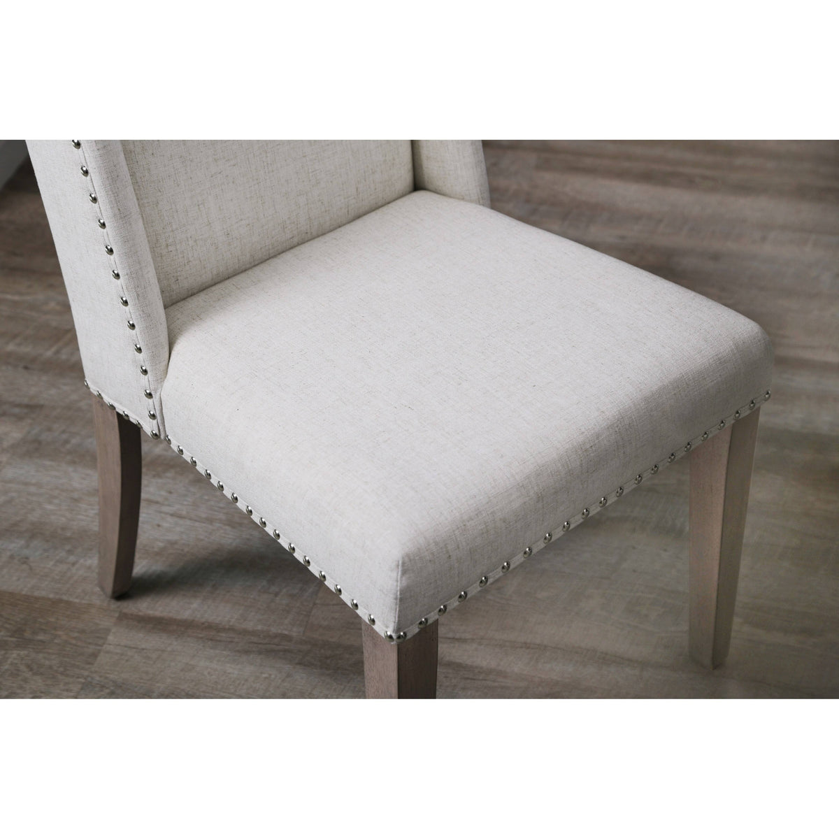 Neutral Acacia Polyester Dining Chair Set of 4 P715
