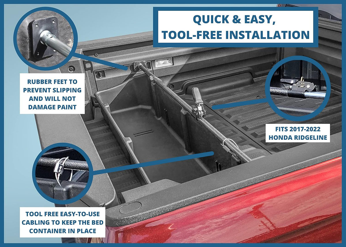 Truck Bed Storage Cargo Container Transport Organizer R9861