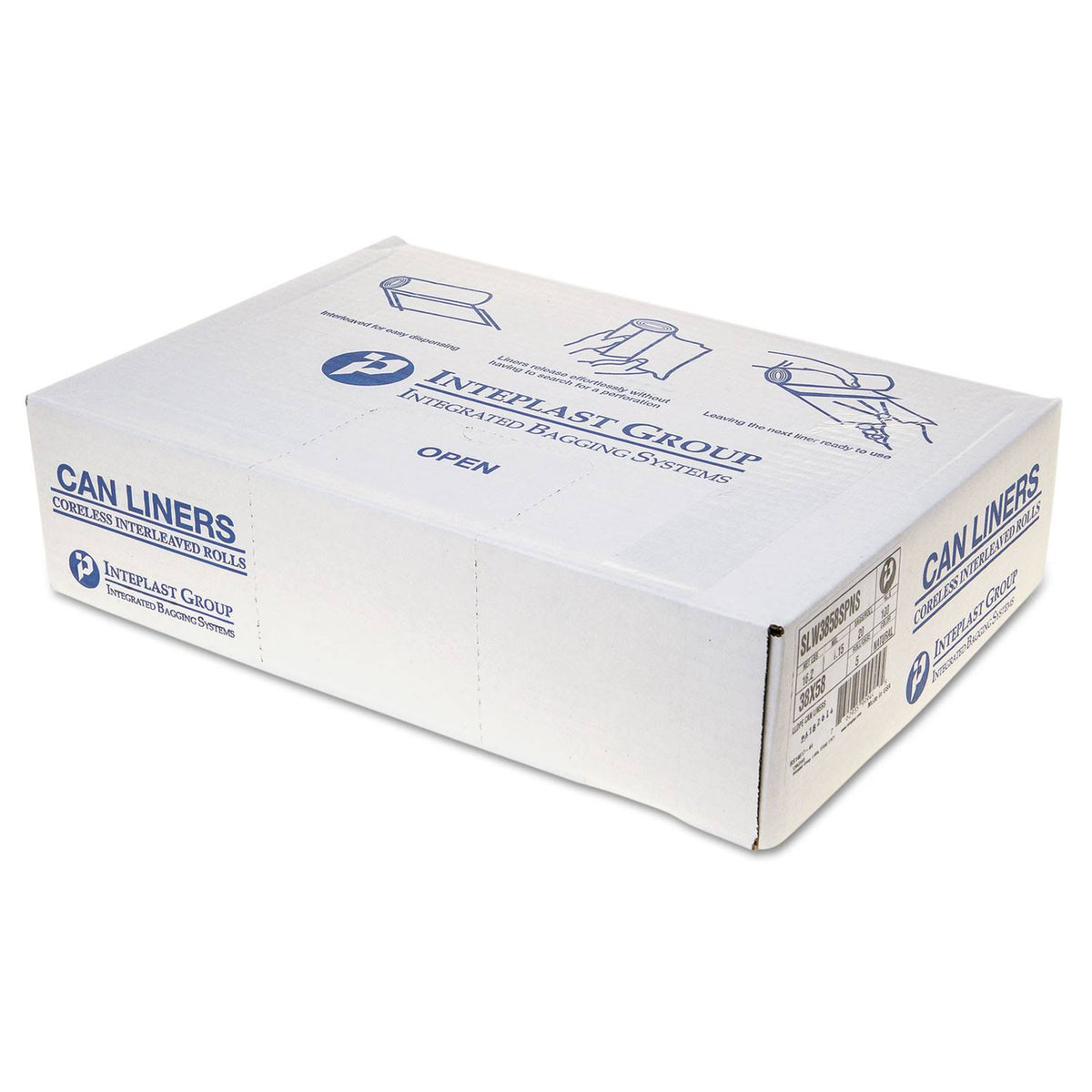 60 gal 1.15 mil Commercial Can Liners T291528