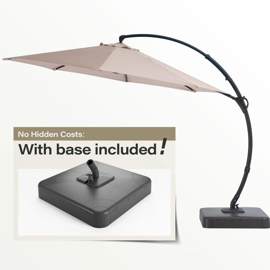 11FT Patio Umbrella with Base Q333