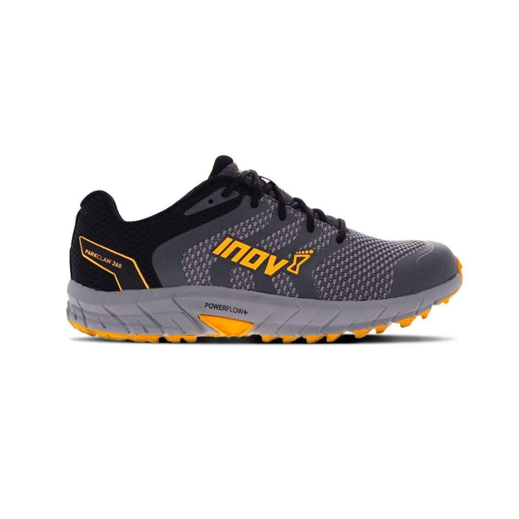 Grey Black Yellow Knit Trail Running Shoes J4443
