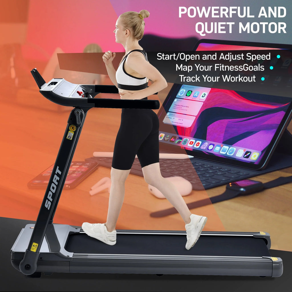 Folding Treadmill with 330lb Capacity, 3.5 Hp L5812