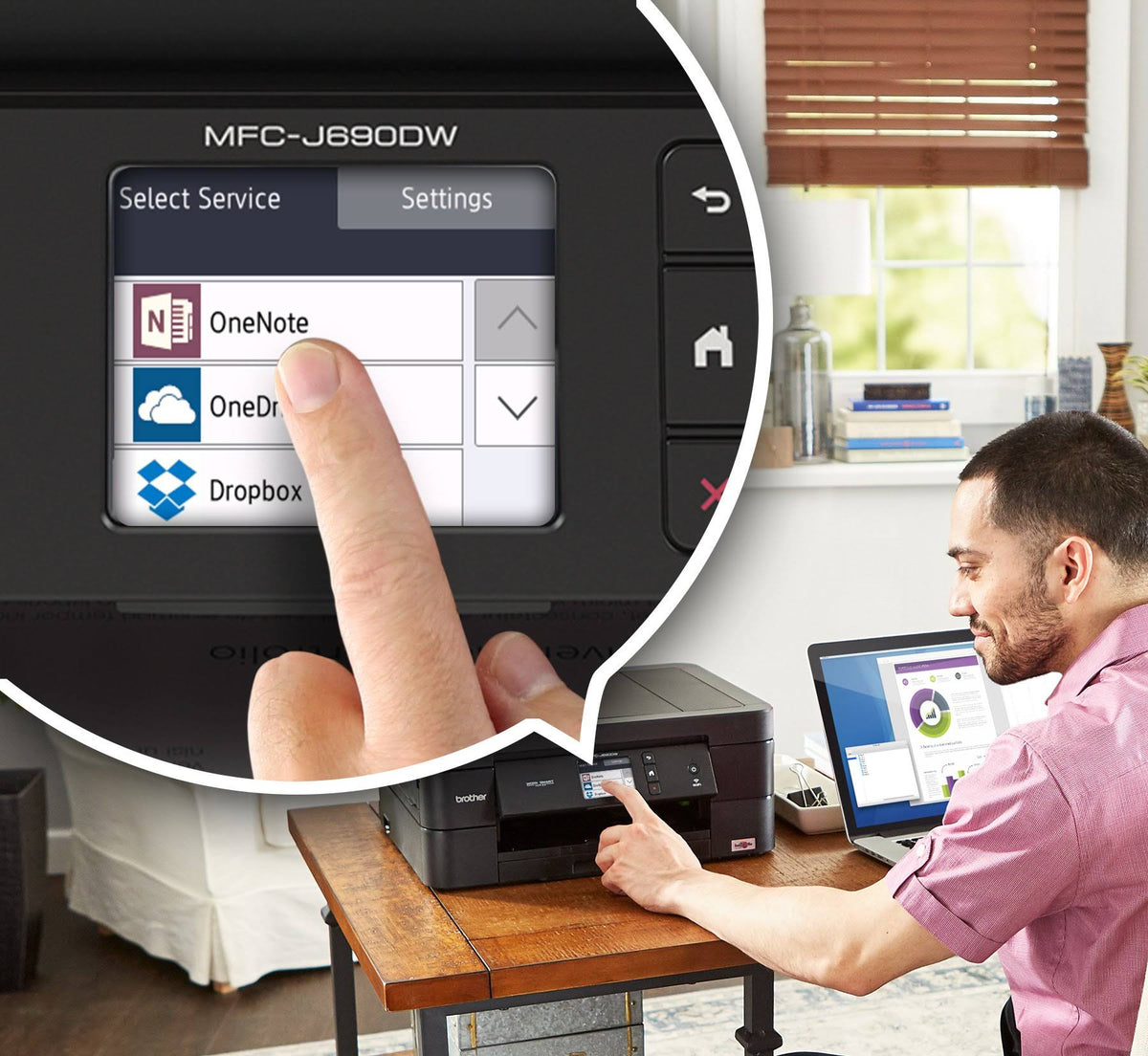 Black Wireless All-in-One Inkjet Printer X216837
