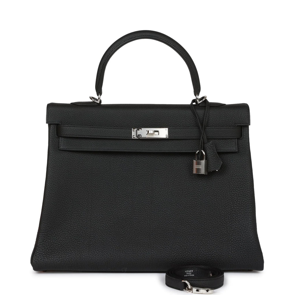Black Leather Handbag O8429