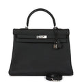 Black Leather Handbag O8429