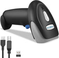 Bluetooth Barcode Scanner 2D QR Code, Handheld Barcode Reader Automatic Scan 1D PDF417 Datamatrix M6622