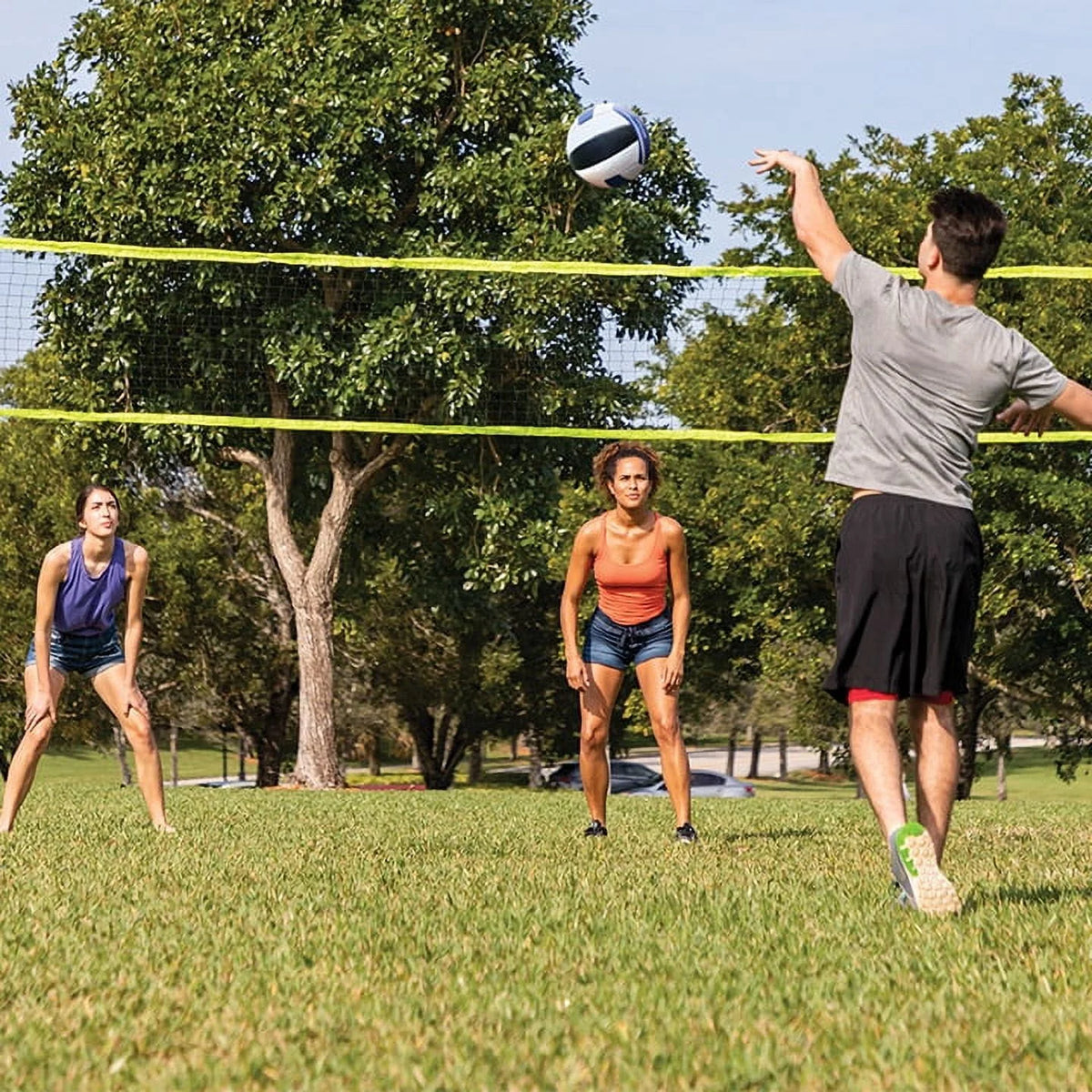 2-in-1 Volleyball and Badminton Net Set G95668