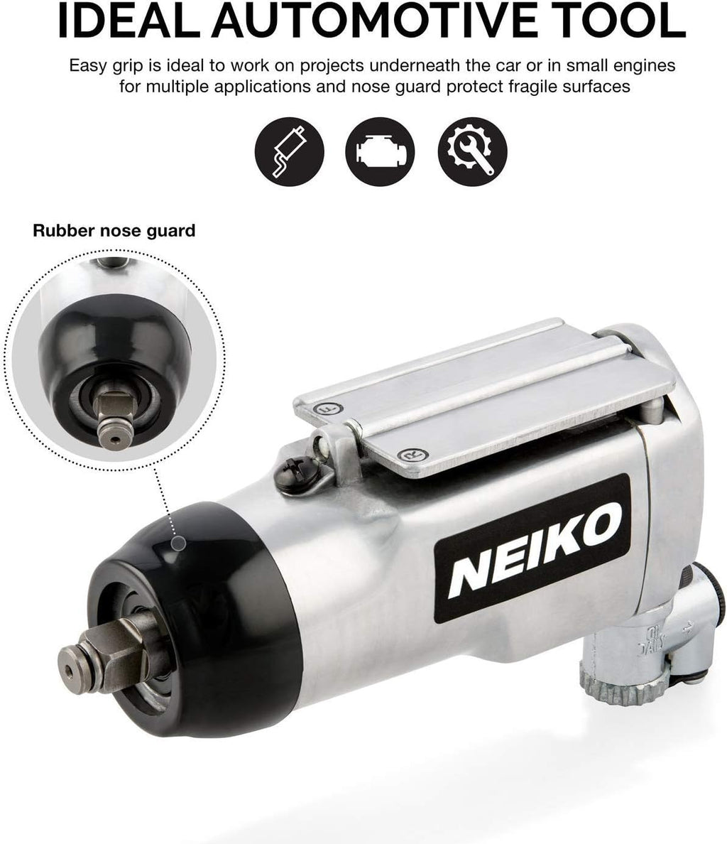 3/8" Drive Butterfly Impact Wrench, 75 Foot/Pound Torque, 10,000 RPM, Pneumatic Tool, Pack of 2 N60903