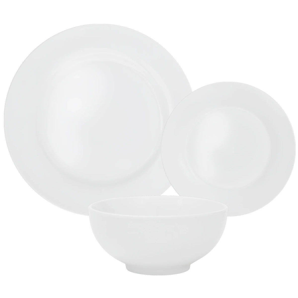 White 18 Pc Dinnerware Set for 6 X45627