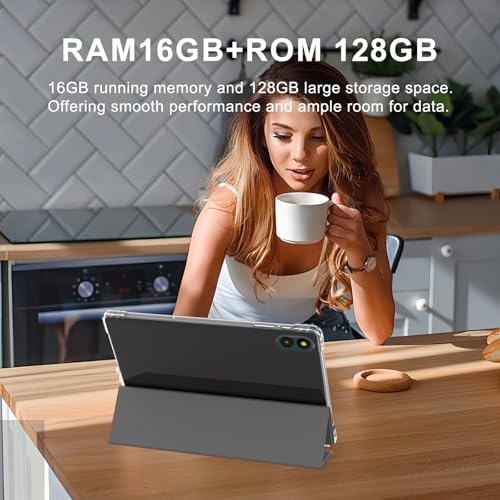 12GB RAM 64GB ROM 1TB Expand 2 in 1 Tablet with Keyboard Case Mouse Stylus Q460582
