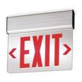 1 Face LED Exit Sign Gray Aluminum Housing Red Letter C882