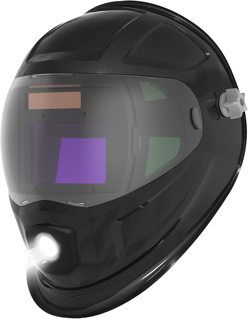 Welding Helmet Auto Darkening with Side View, Carbon Fiber B5061