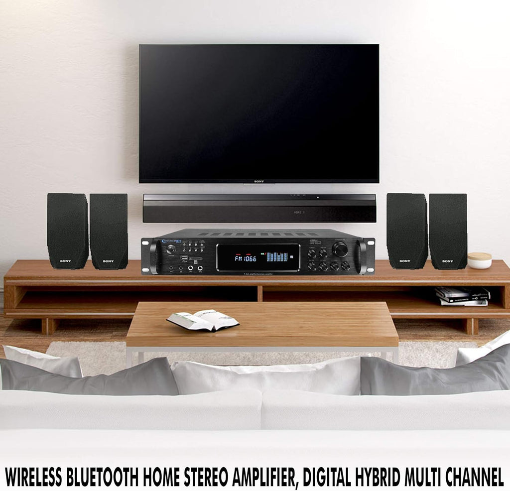 1500 Watt Bluetooth Stereo Amplifier with USB and SD Inputs G89951