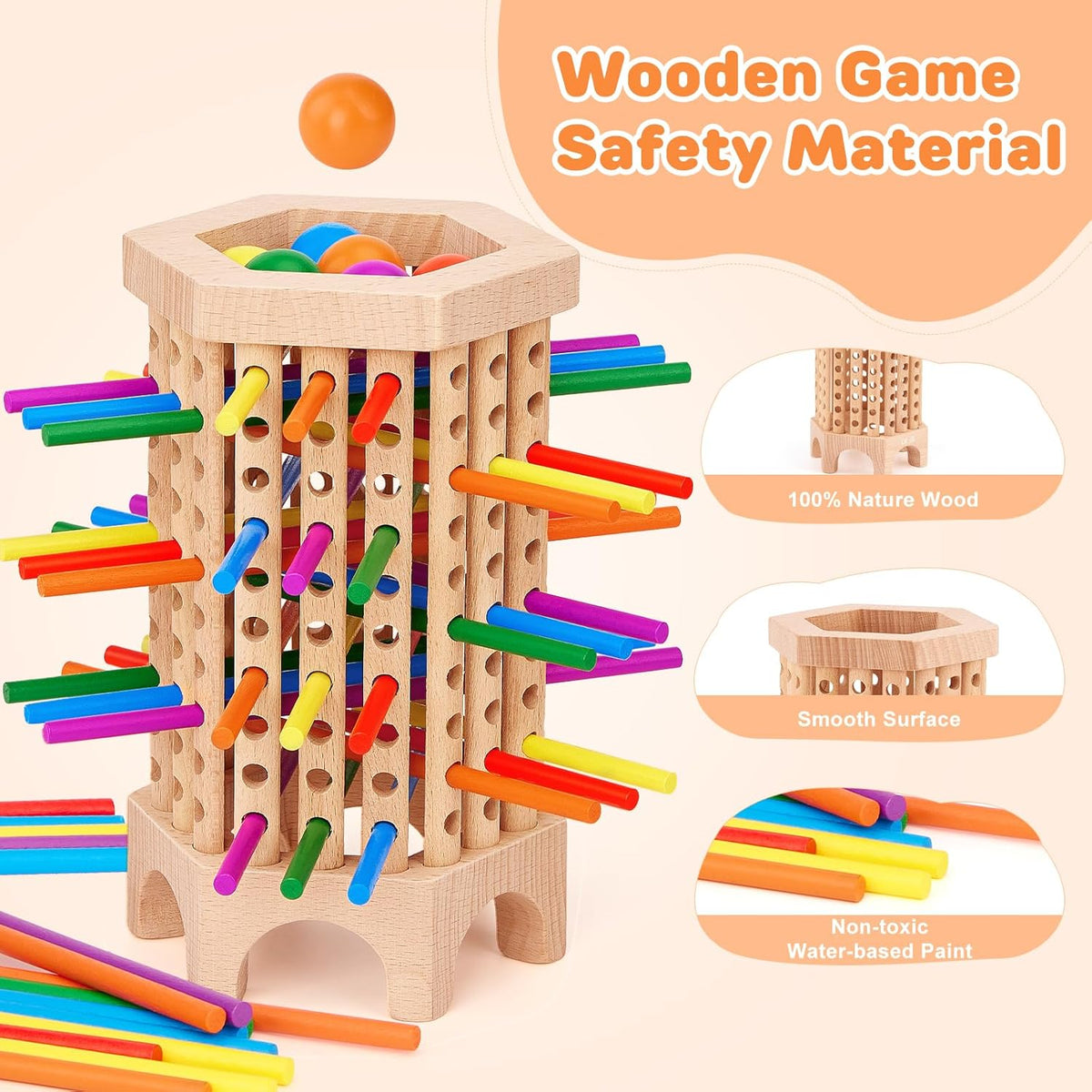 36 Colorful Stick Math Educational Dice Game for 2-6 Players N420877