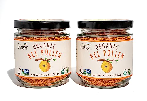 Organic Bee Pollen 155g x 2 Jars I1219