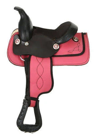 Purple Miniature Western Saddle J6804