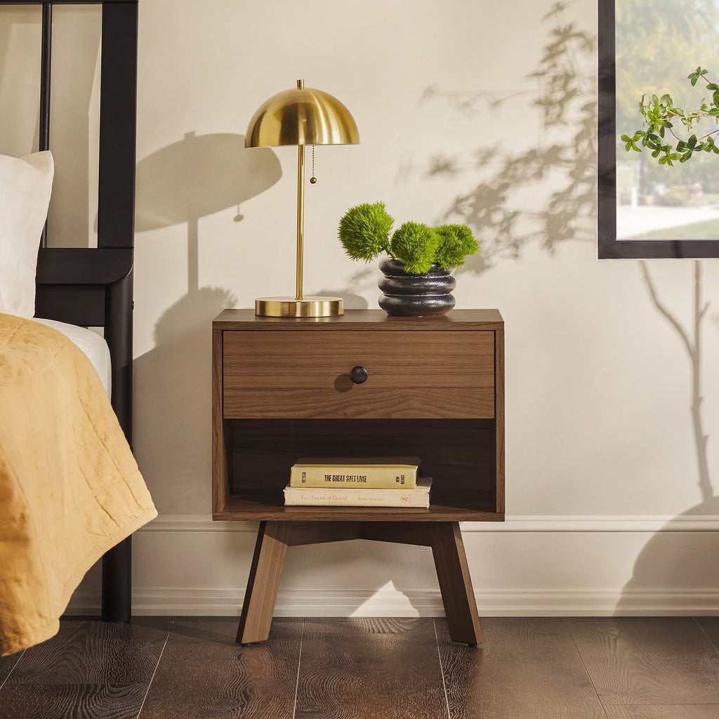 Mid-Century Modern 1-Drawer Nightstand Q88821
