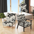 Upholstered Patterned Accent Chair and Arm Chair K401