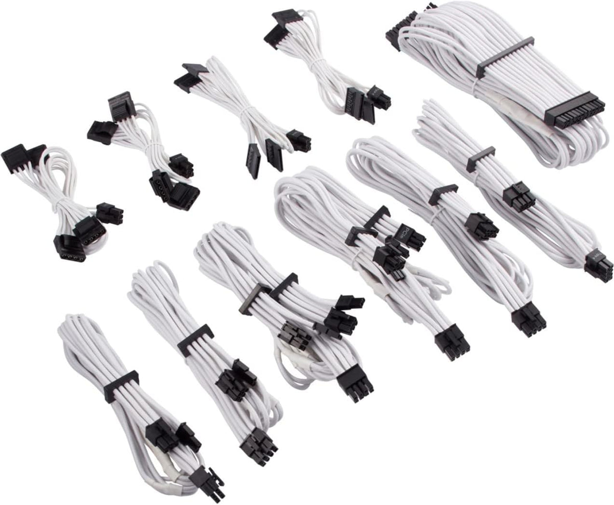 Red Individually Sleeved PSU Cables Pro Kit I15298