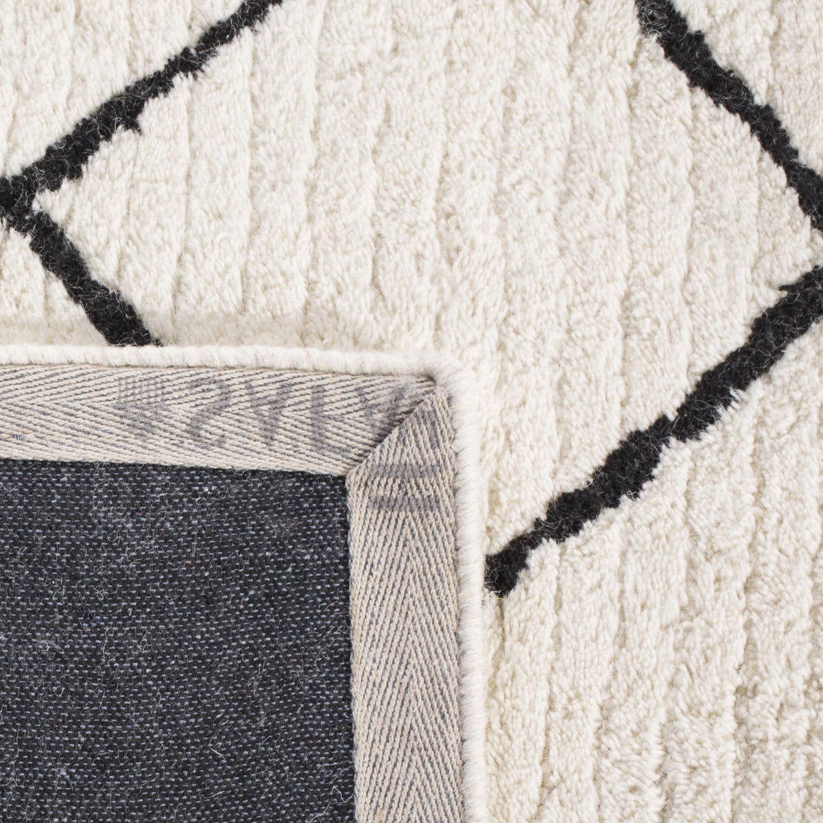 Shag Abstract Moroccan Area Rug or Runner C8964