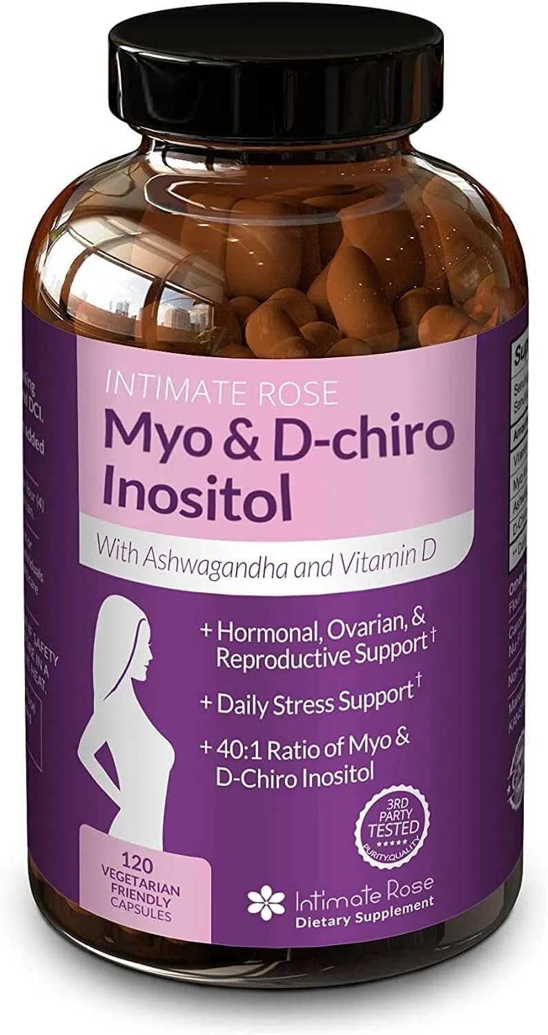 120 Capsules Myo-Inositol with Ashwagandha and Vitamin D3 K971778