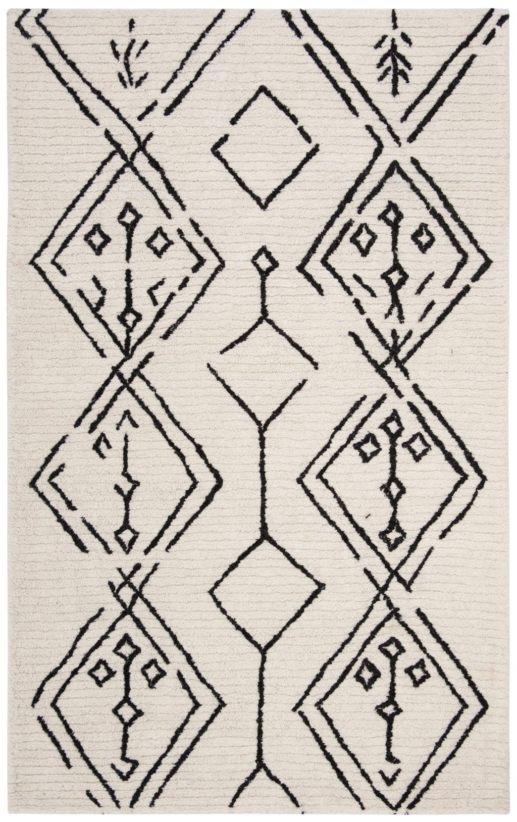 Shag Abstract Moroccan Area Rug or Runner C8964