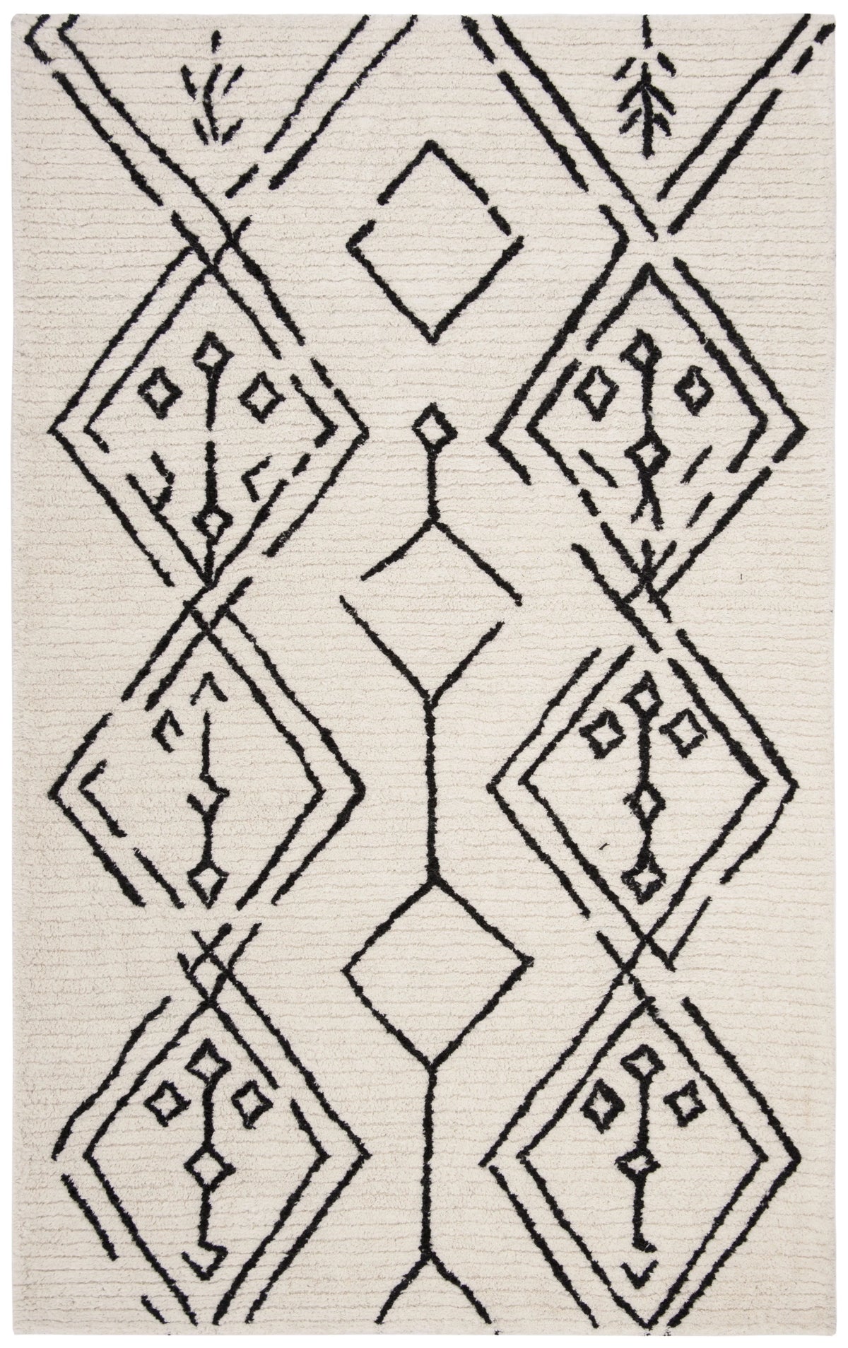 Shag Abstract Moroccan Area Rug or Runner C8964