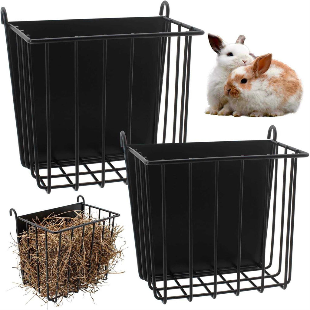 2PCS Rabbit Hay Feeder with Metal Frame H238685