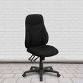 Black Fabric High Back Ergonomic Task Office Chair M3704