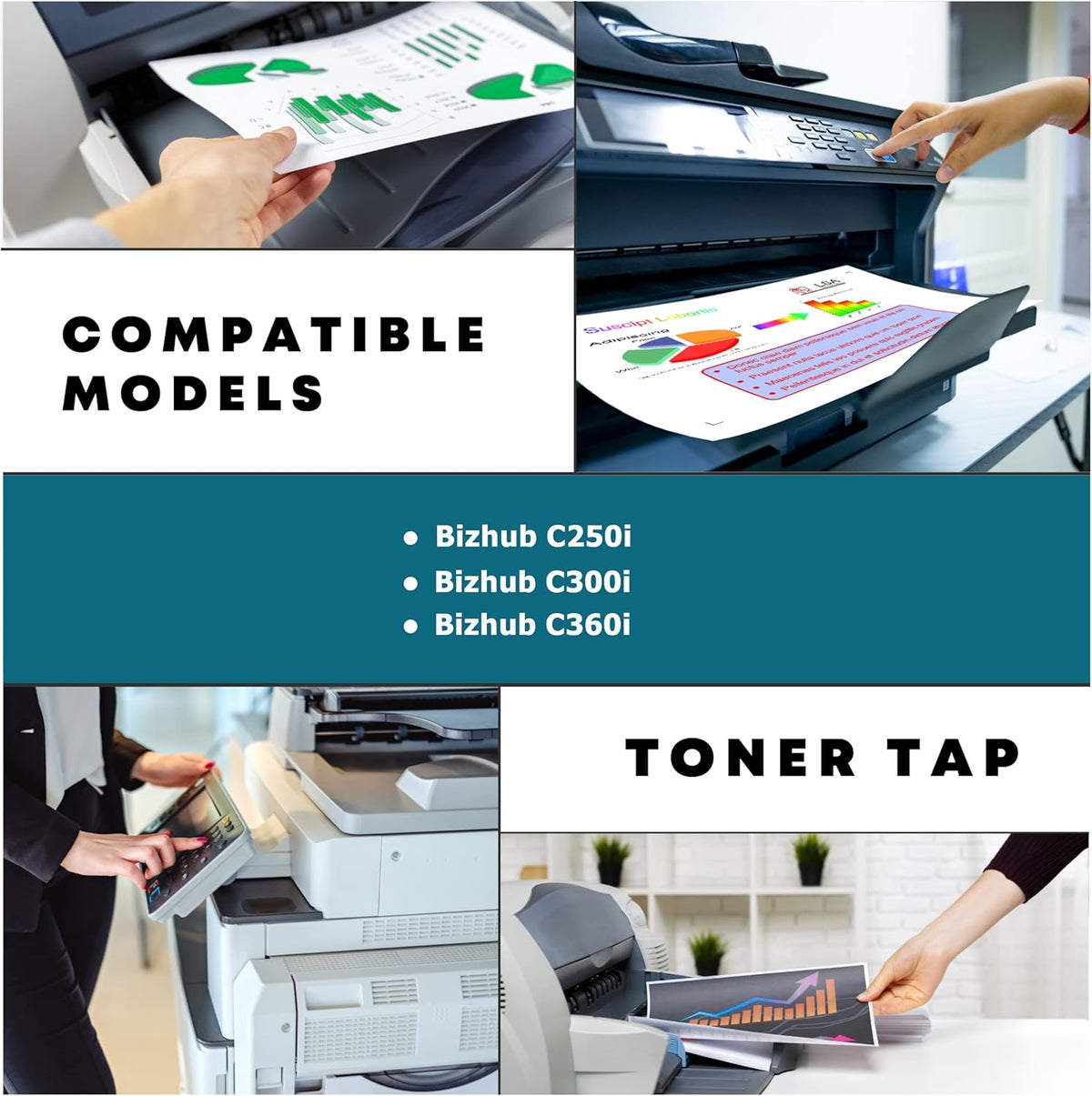 Toner Tap Compatible TN328 High Yield 4-Pack Bundle H53835