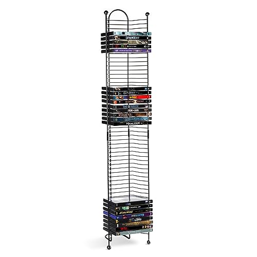 Black Steel Blu-Ray Rack Z548