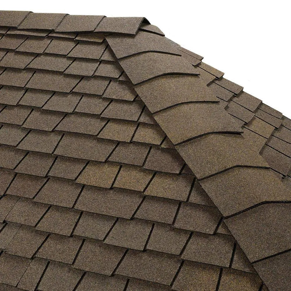 Double-Layer Hip and Ridge Cap Roofing Shingles (20 Lin. ft. per Bundle) (30-Pieces) X933