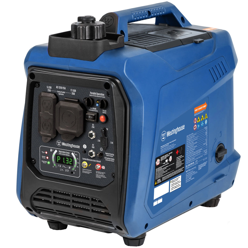 Gas Powered Portable Inverter Generator with CO Sensor P8650