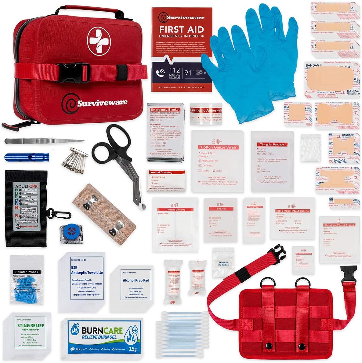 Waterproof Premium First Aid Kit - Large Kit - 200 Piece P5353